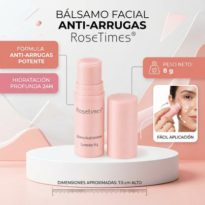 Bálsamo Facial Rosetimes - Suaviza Líneas de expresión - Una Piel Más Lisa, Hidratada y Luminosa