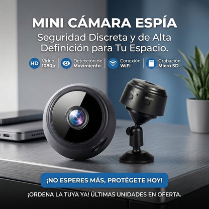 MINI CAMARA ESPIA PREMIUM - Revisa tus espacios propios en vivo desde tu celular