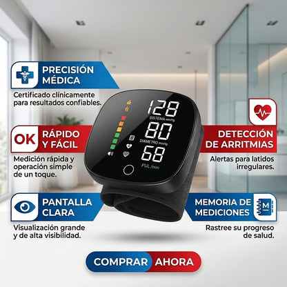 TENSIOMETRO DIGITAL - Mide tu Presión en Casa - Lleva un Registro Fácil de tus Mediciones