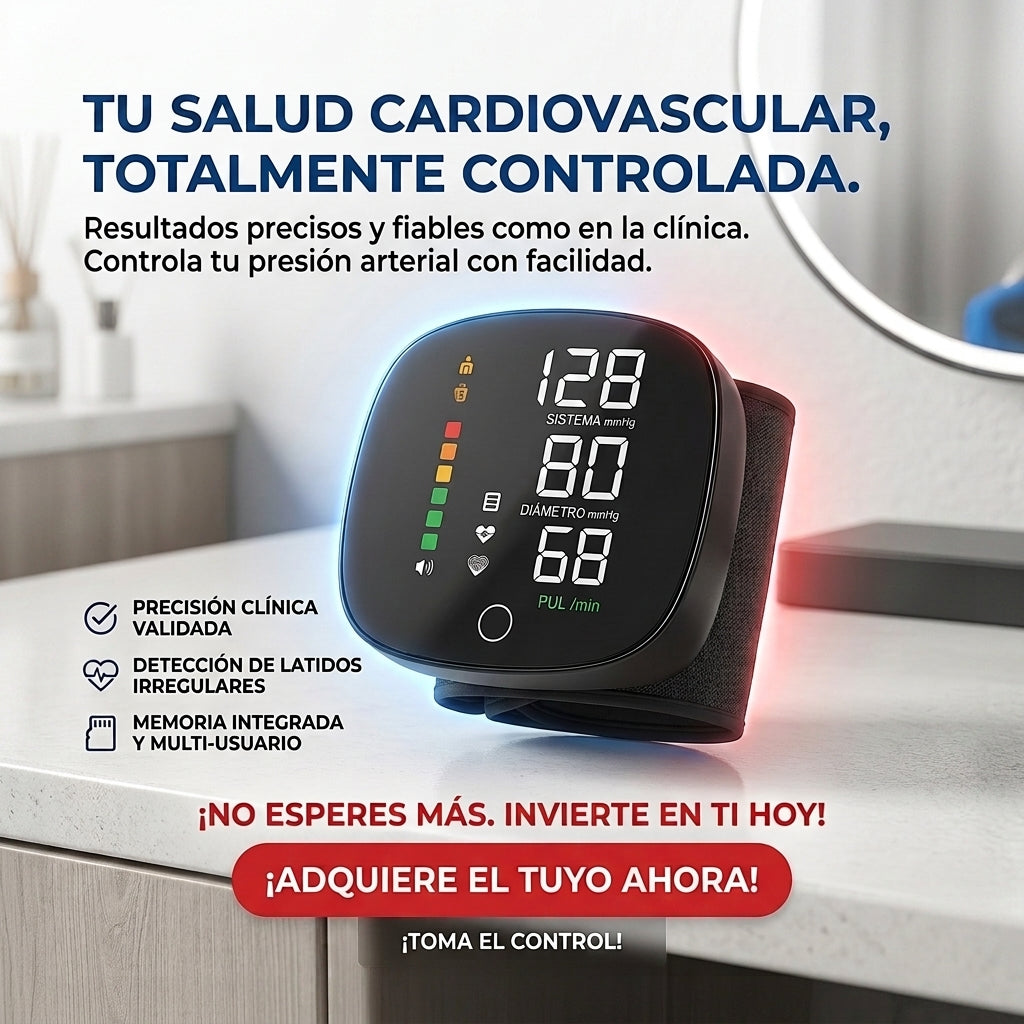 TENSIOMETRO DIGITAL - Mide tu Presión en Casa - Lleva un Registro Fácil de tus Mediciones