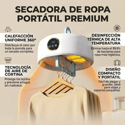 SECADORA PLEGABLE ELÉCTRICA - Ten tu ropa lista sin depender del clima
