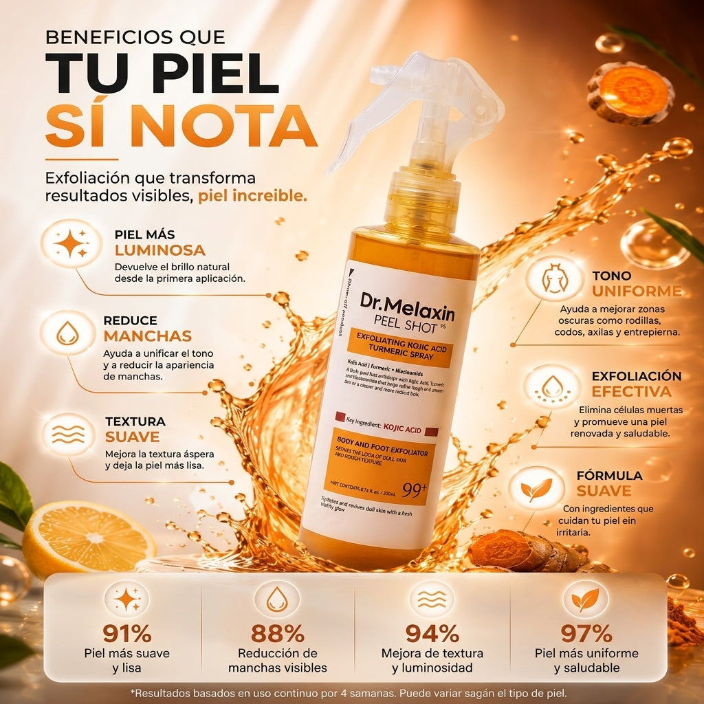 Dr. Melaxin Peel Shot - Renueva Tu Piel - Recupera una Piel Más Suave sin Complicaciones