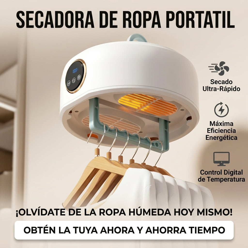 SECADORA PLEGABLE ELÉCTRICA - Ten tu ropa lista sin depender del clima