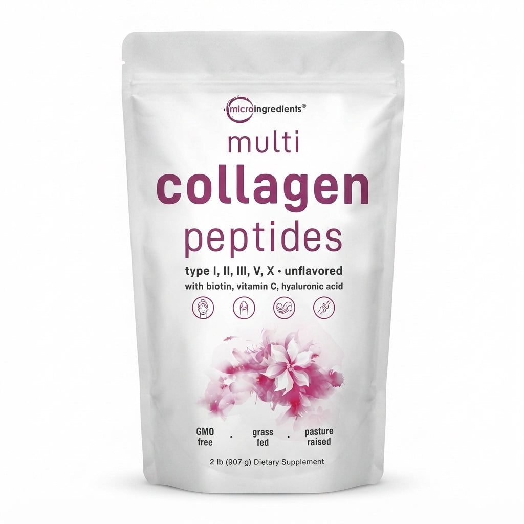 Multi Collagen Peptides - Colágeno en Polvo - Complementa tu Rutina de Piel, Cabello y Uñas