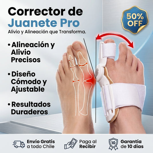 Corrector de Juanete Pro - Soporte Regulable -  Reduce la presión y mejora tu comodidad diaria