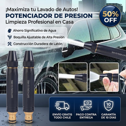 POTENCIADOR DE PRESION - Manguera de Presión - Limpieza práctica con un solo equipo