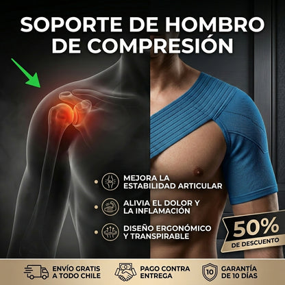 Hombrera de Compresión - Mejor Flujo Sanguíneo, Menor Dolor Diario