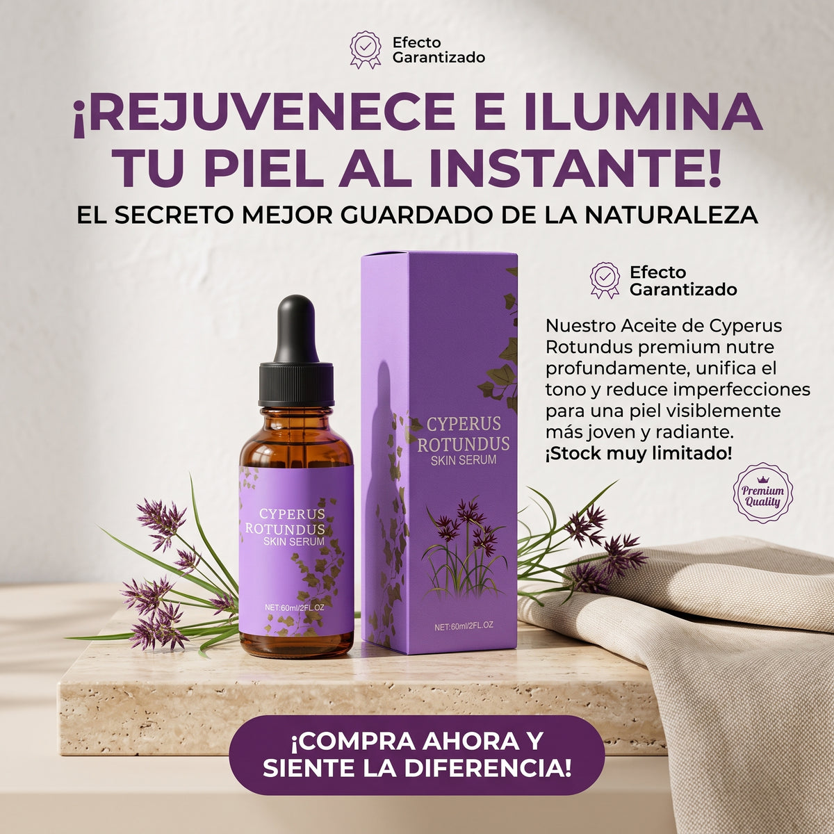 Aceite de Cyperus™ - Cuida tu zona íntima y piel - Elimina Manchas e Imperfecciones en 3 Días