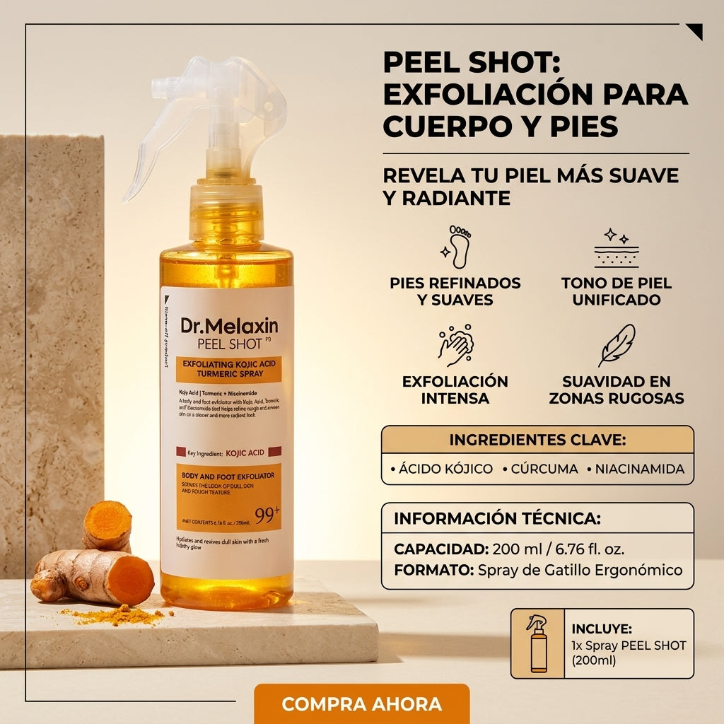 Dr. Melaxin Peel Shot - Renueva Tu Piel - Recupera una Piel Más Suave sin Complicaciones