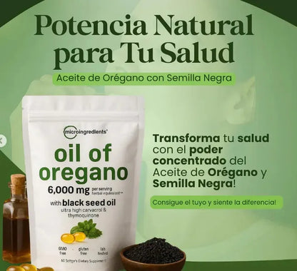 Aceite de Orégano – Defensa Inmune – Bienestar en 14 Días