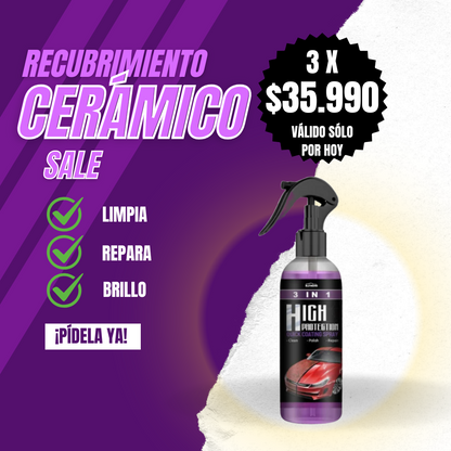 RECUBRIMIENTO CERAMICO DE AUTO  3 EN 1