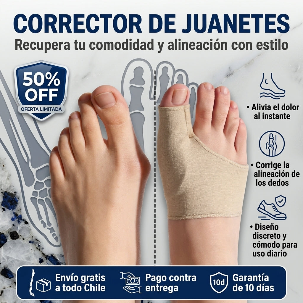 Corrector de Juanetes - Alineación y Soporte - Más Comodidad en Cada Paso