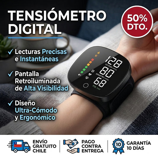 TENSIOMETRO DIGITAL - Mide tu Presión en Casa - Lleva un Registro Fácil de tus Mediciones