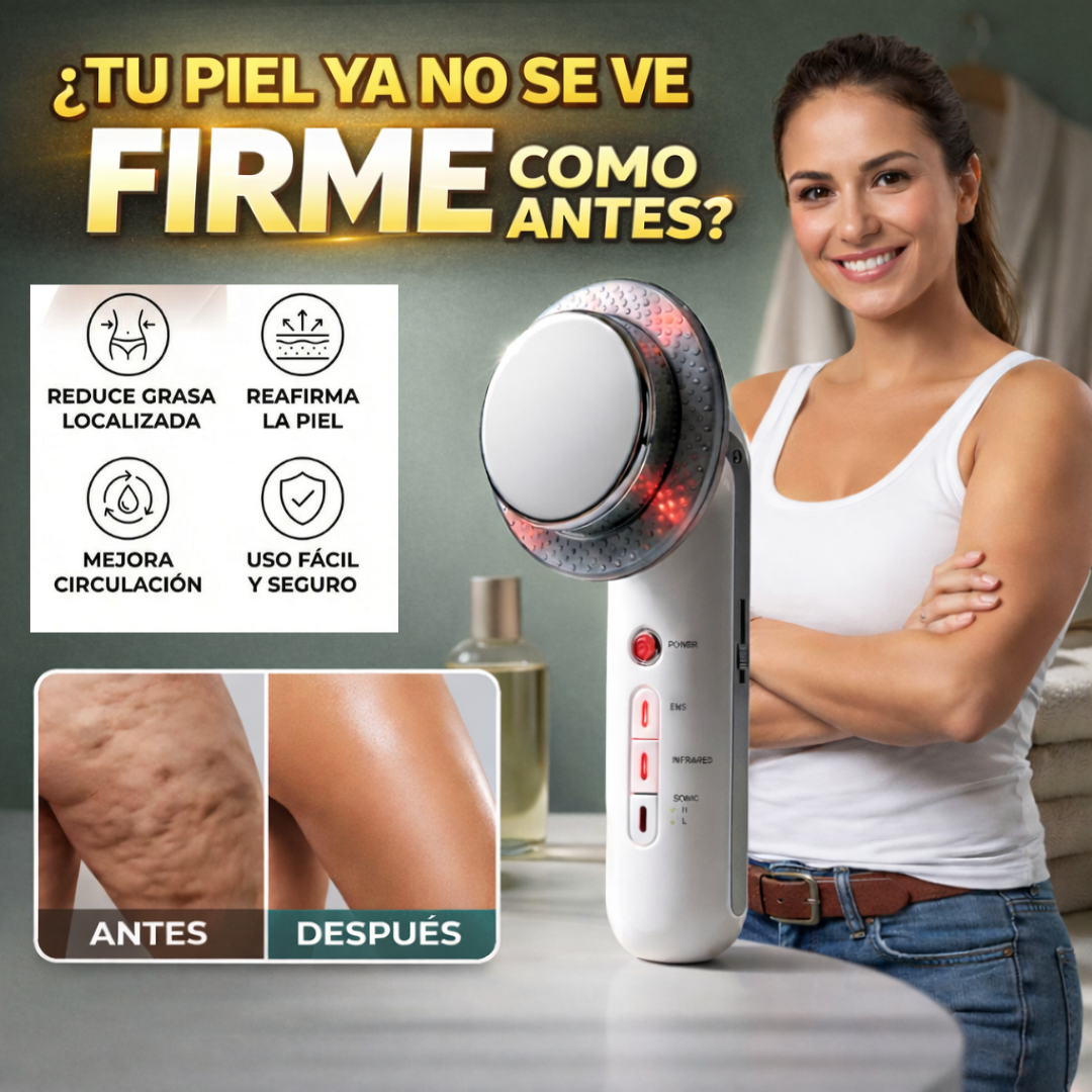 Máquina Ultrasonido 3 en 1 - Reduce celulitis y Reafirma - Cuerpo Más Firme en Días