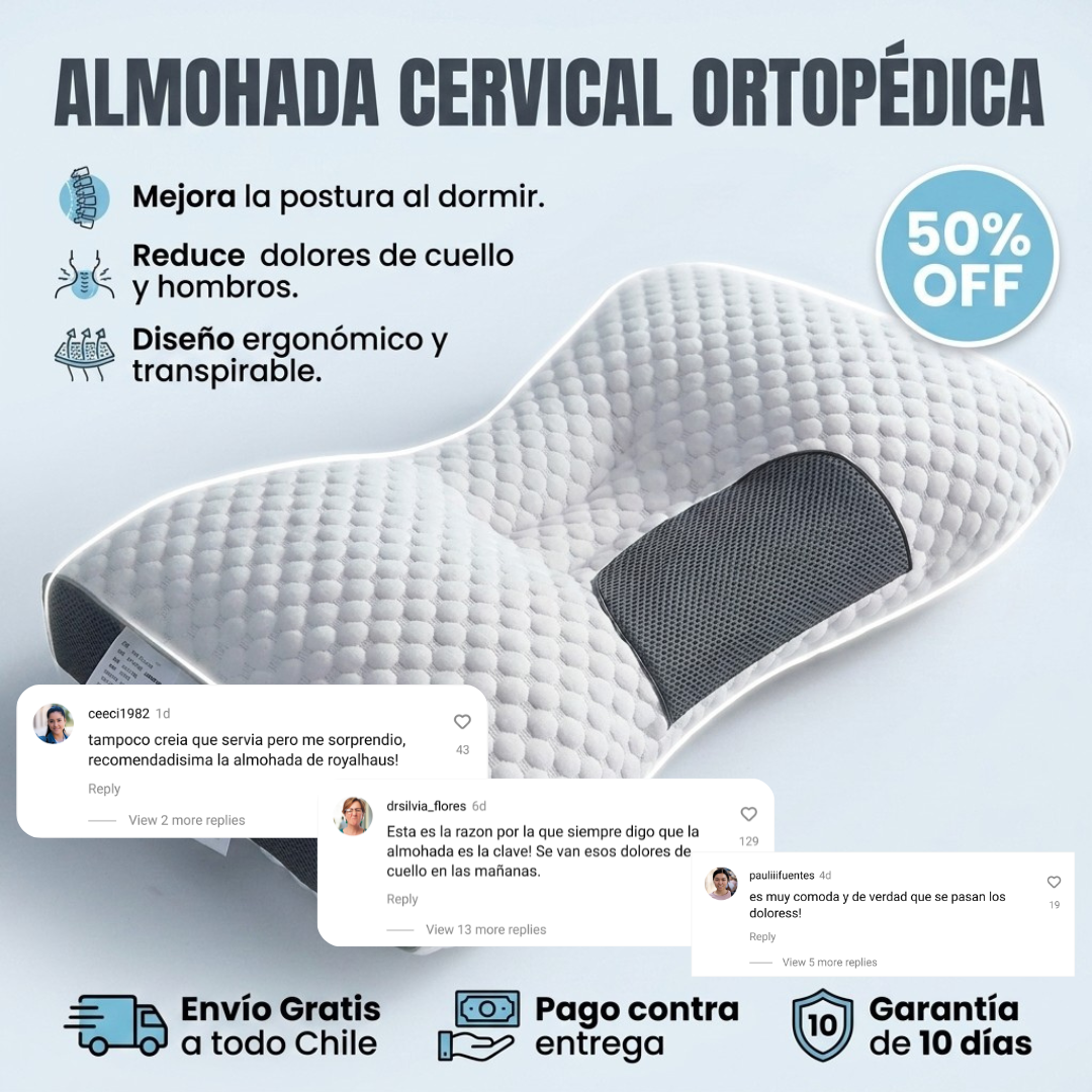 Orthopedic Sleep™ Almohada Ortopédica - Despídete de tus molestias musculares en una noche