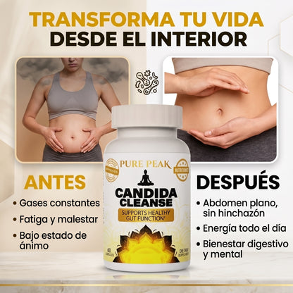 Candida Cleanse 60 Cápsulas – Limpieza Intestinal – Equilibrio Natural en 30 Días