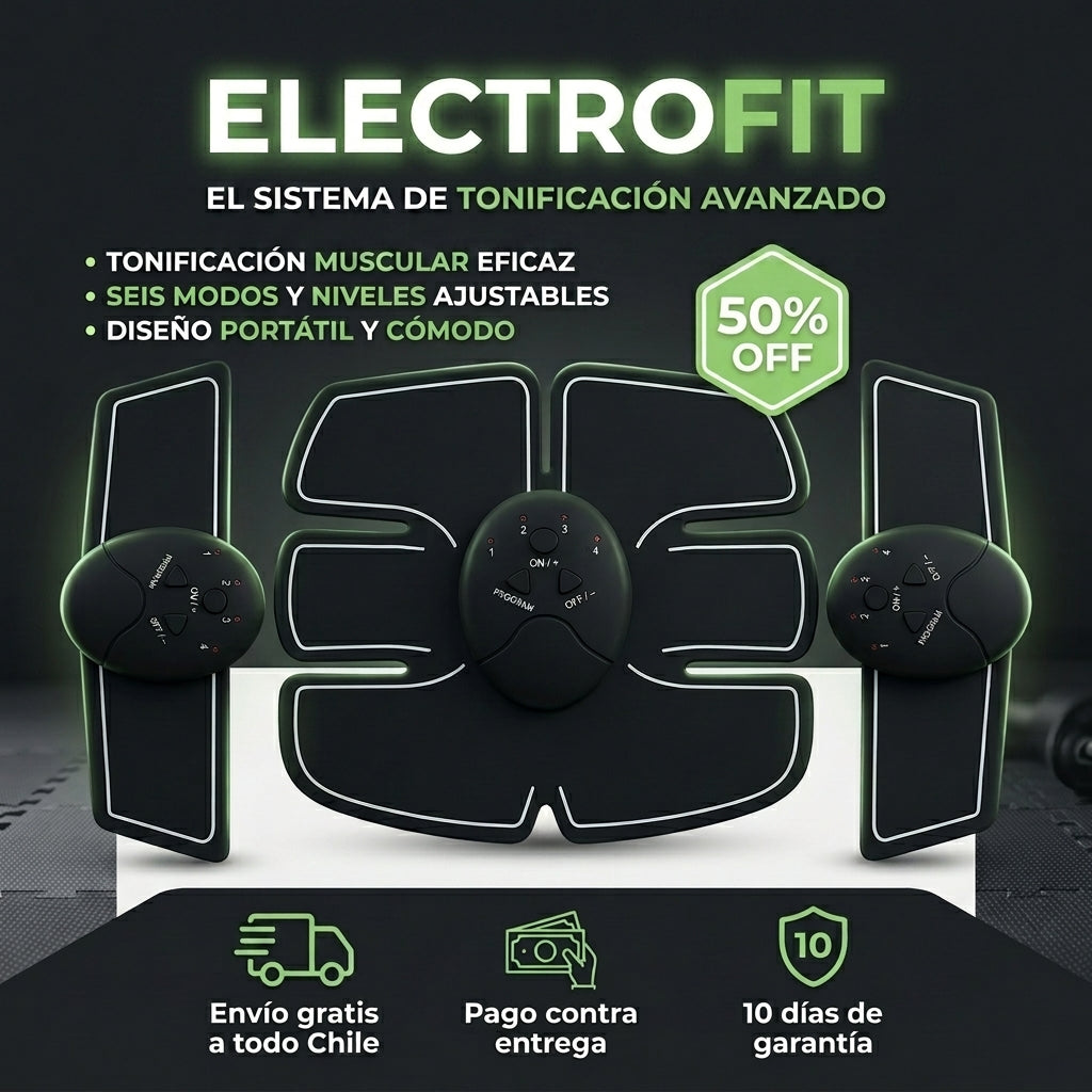 ElectroFit Pro - Activador Muscular - Complementa tu rutina diaria en solo 12 minutos