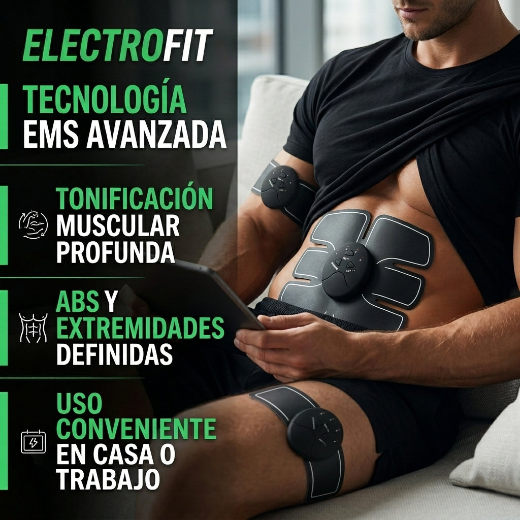 ElectroFit Pro - Activador Muscular - Complementa tu rutina diaria en solo 12 minutos