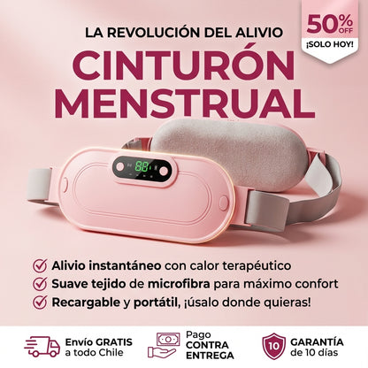 Cinturón Menstrual - Alivio con Calor y Masaje - Recupera Tu Bienestar Cada Mes