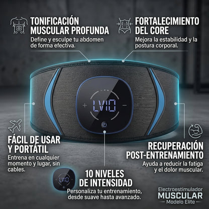 Electroestimulador Muscular - Definición Muscular - Complementa tu entrenamiento desde casa