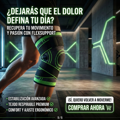 RODILLERA FLEXSUPPORT - Protección Articular - Recupera Estabilidad y Movimiento Todos los Días