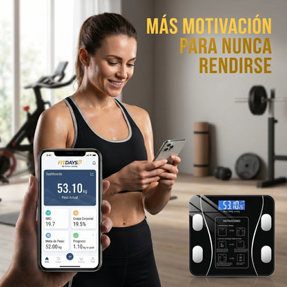 SmartBalance Fit - Báscula Conectada a Bluetooth - Visualiza Tu Progreso Desde El Celular