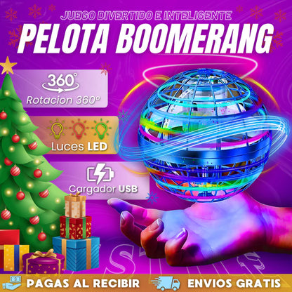 Pelota Voladora LED – Gira y brilla como un boomerang – Regalo ideal para esta Navidad 🎄