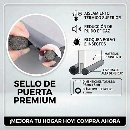 Sellador De Puerta Aislante - Bloquea Corrientes - Mantén Tu Hogar Más Cómodo Cada Día