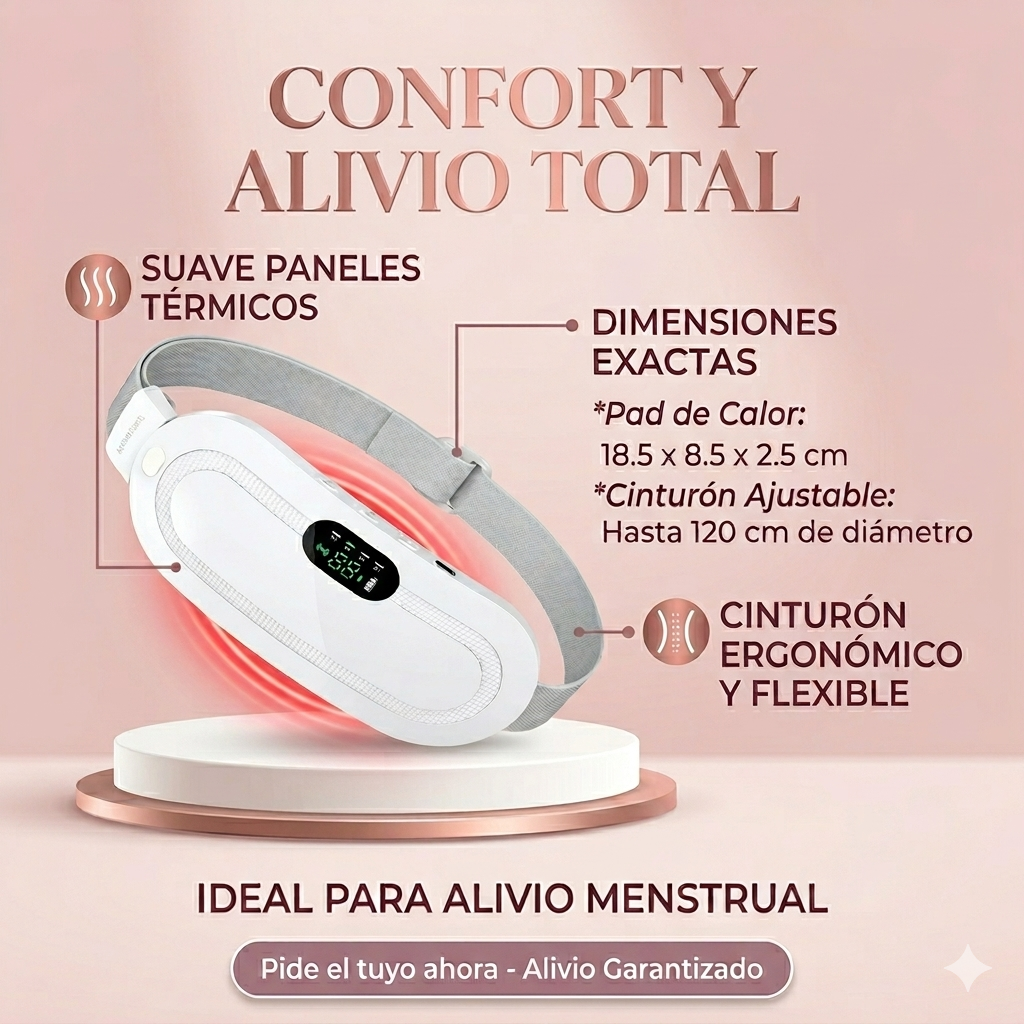 Cinturón Térmico Menstrual - Alivio Menstrual - Controla el dolor en minutos