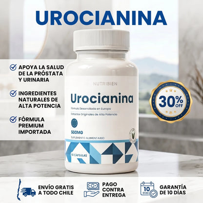 UROCIANINA™ 60 cápsulas - Cuidado Prostático y Urinario - No más ganas de orinar cada 30 minutos