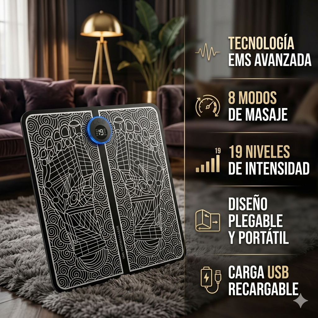 MassagerStep - Masaje Inteligente que Reactiva tus Pies Cansados