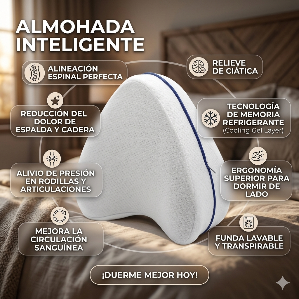 Almohada Ortopédica - Alineación Corporal - Descanso Sin Dolor