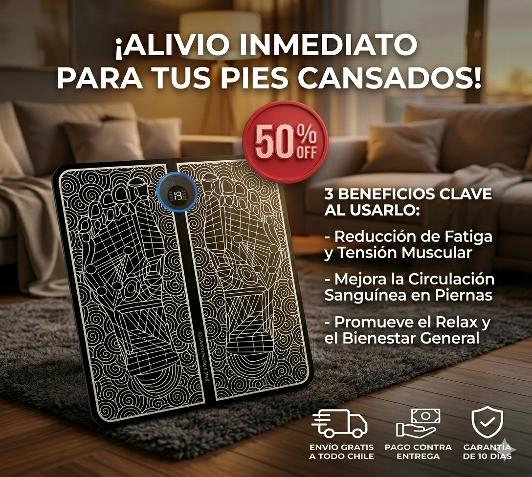 MassagerStep - Masaje Inteligente que Reactiva tus Pies Cansados