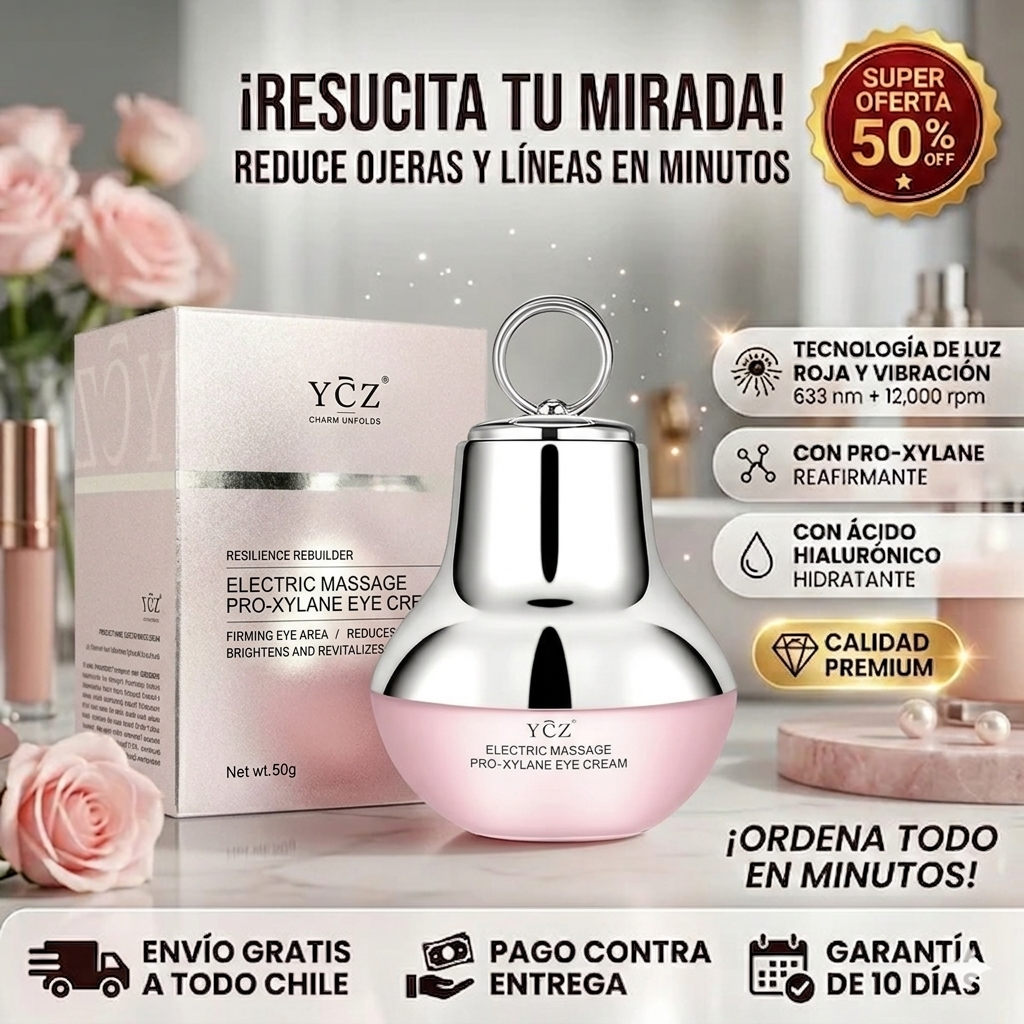 CREMA DE MASAJES YCZ - Desinflama y Reafirma - Recupera una mirada descansada cada día