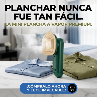 MINI PLANCHA A VAPOR - Retoques Rápidos - Mantén Tu Ropa Impecable Donde Estés