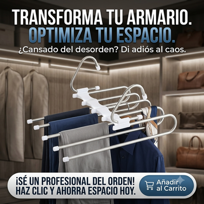Colgador Multifuncional - Multiplica Espacio - Closet Más Amplio en Minutos