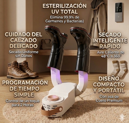 Secador de Zapatos - Elimina Humedad y Bacterias Fácilmente