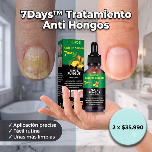 7Days™ Tratamiento Anti Hongos - Elimina Uñas Amarillas y las Fortalece desde 7 Días