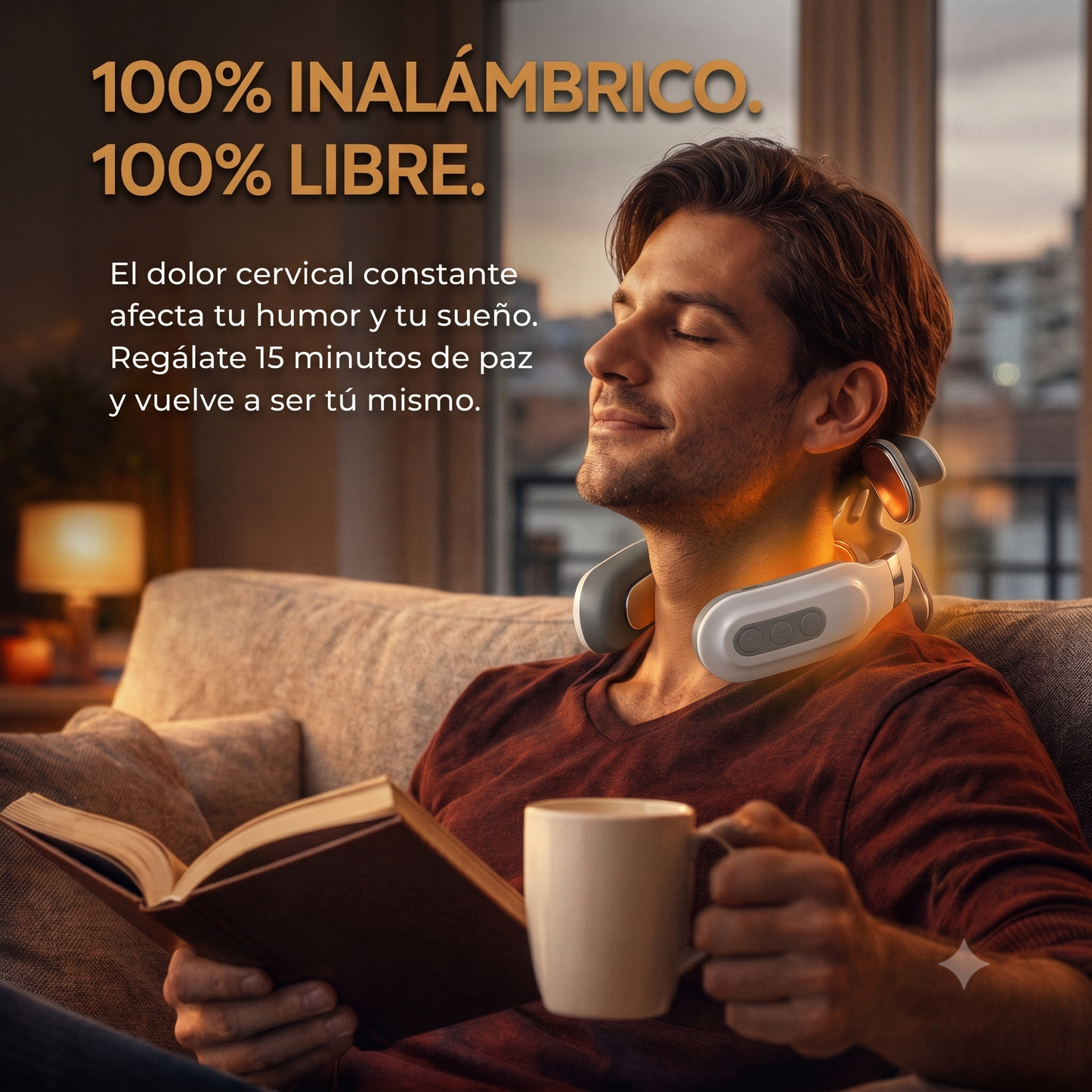 NeuroNeck Pro 2.0™ - Masajeador Cervical que Activa Puntos de Presión - Reduce Tinitus y Dolor Diario en Minutos