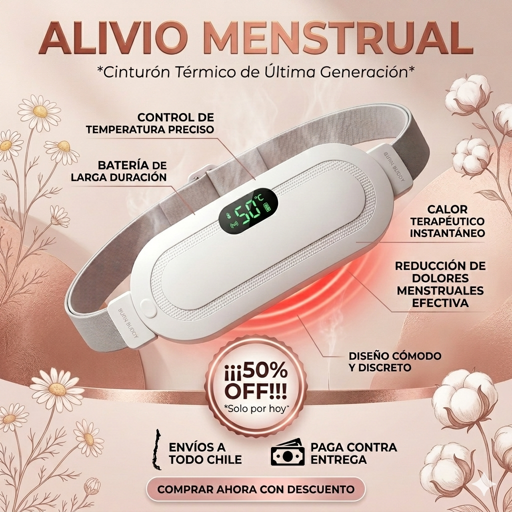 Cinturón Térmico Menstrual - Alivio Menstrual - Controla el dolor en minutos