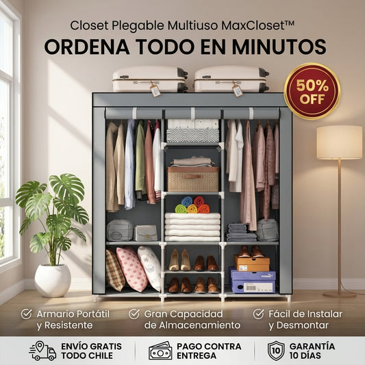 Armario Plegable Multiuso - Organización Instantánea - Más espacio en casa desde el primer uso