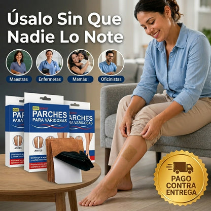Parches Para Varices - Alivio Diario de Piernas - Recupera comodidad y ligereza cada día