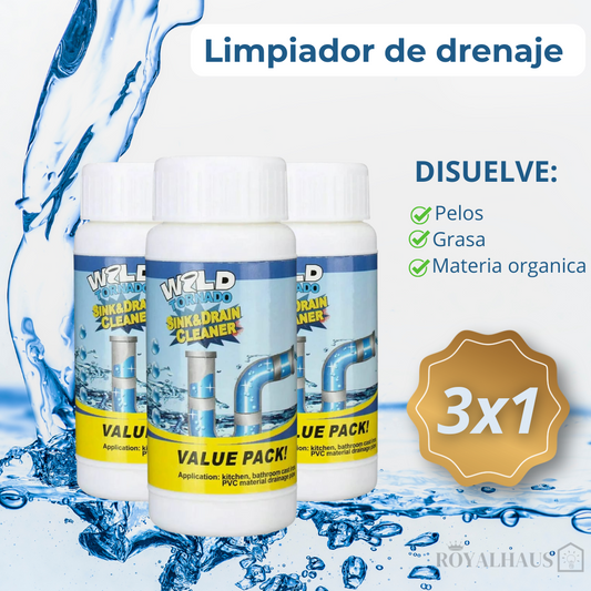 Polvo Limpiador De Drenaje - Destapador potente de tuberías