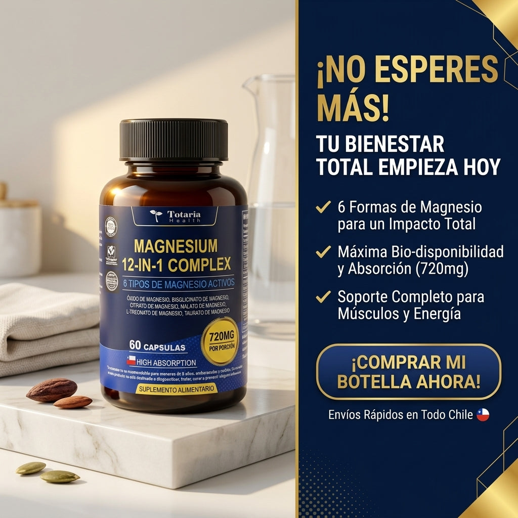 Magnesium 12 en 1 Complex - Energía y Descanso - Recupera tu bienestar físico y mental