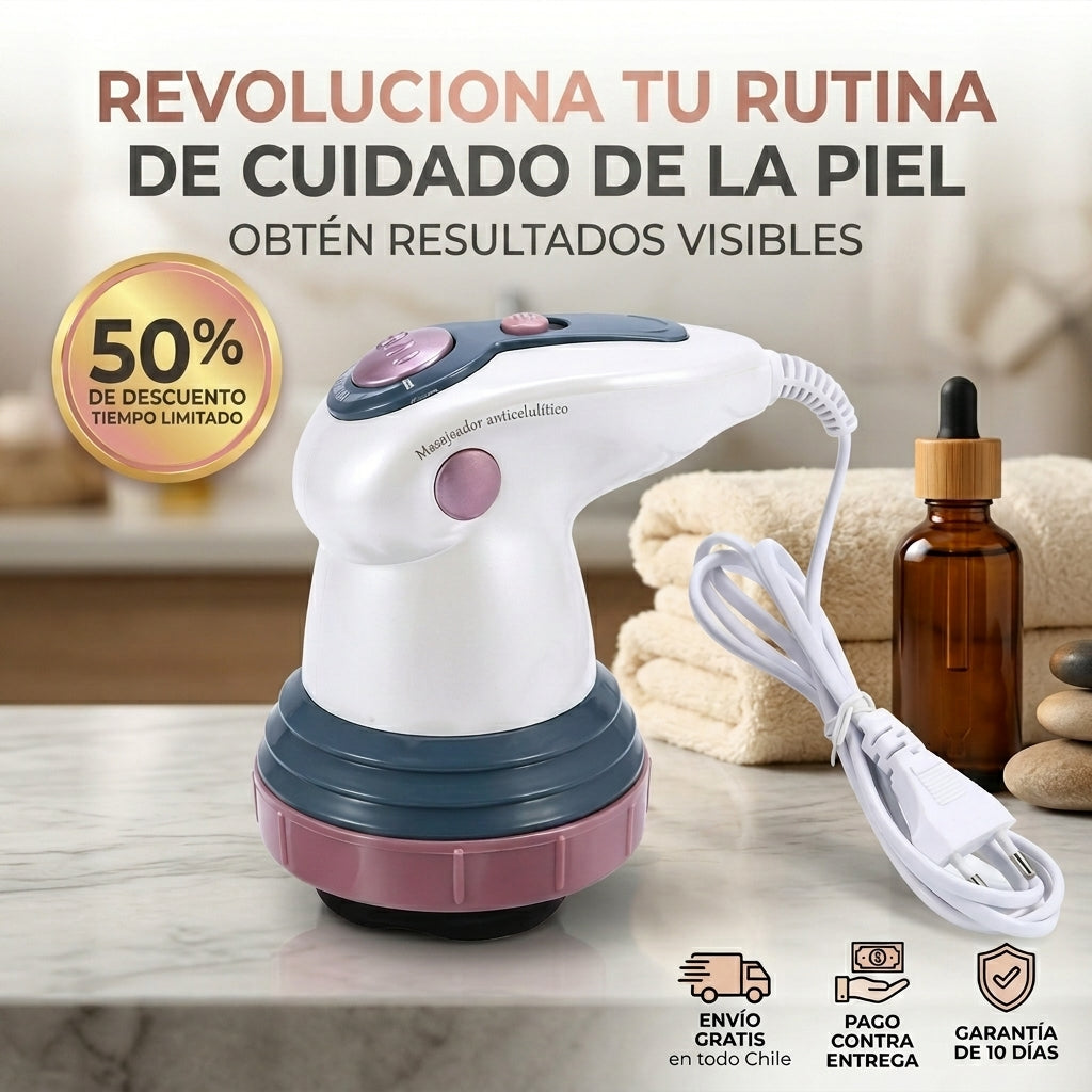 Masajeador Corporal Anticelulitis - Reafirma y Reduce - Combate la Celulitis Desde Casa
