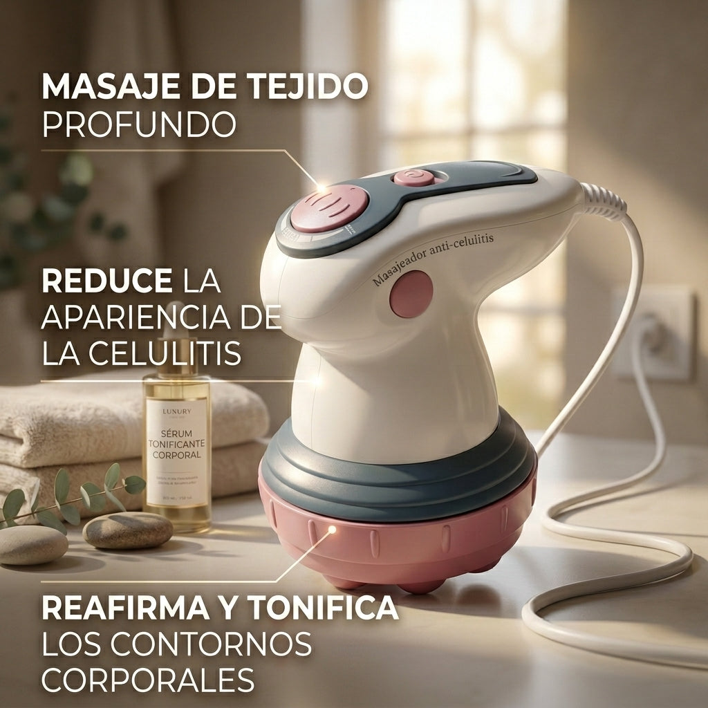 Masajeador Corporal Anticelulitis - Reafirma y Reduce - Combate la Celulitis Desde Casa