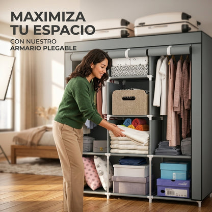Armario Plegable Multiuso - Organización Instantánea - Más espacio en casa desde el primer uso