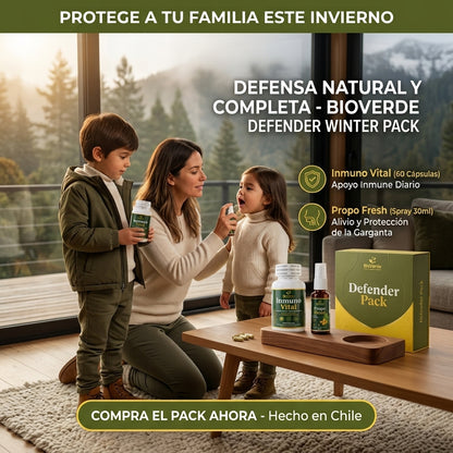 Pack BioVerde Defender Invierno - Prevención Estacional - Protección diaria para toda la familia