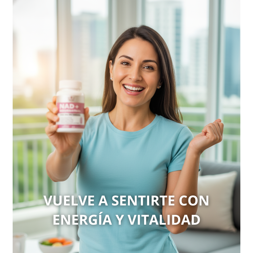 NAD+ RESVERATROL – Recupera tu energía y vitalidad celular desde hoy 🔋