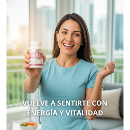 NAD+ RESVERATROL – Recupera tu energía y vitalidad celular desde hoy 🔋